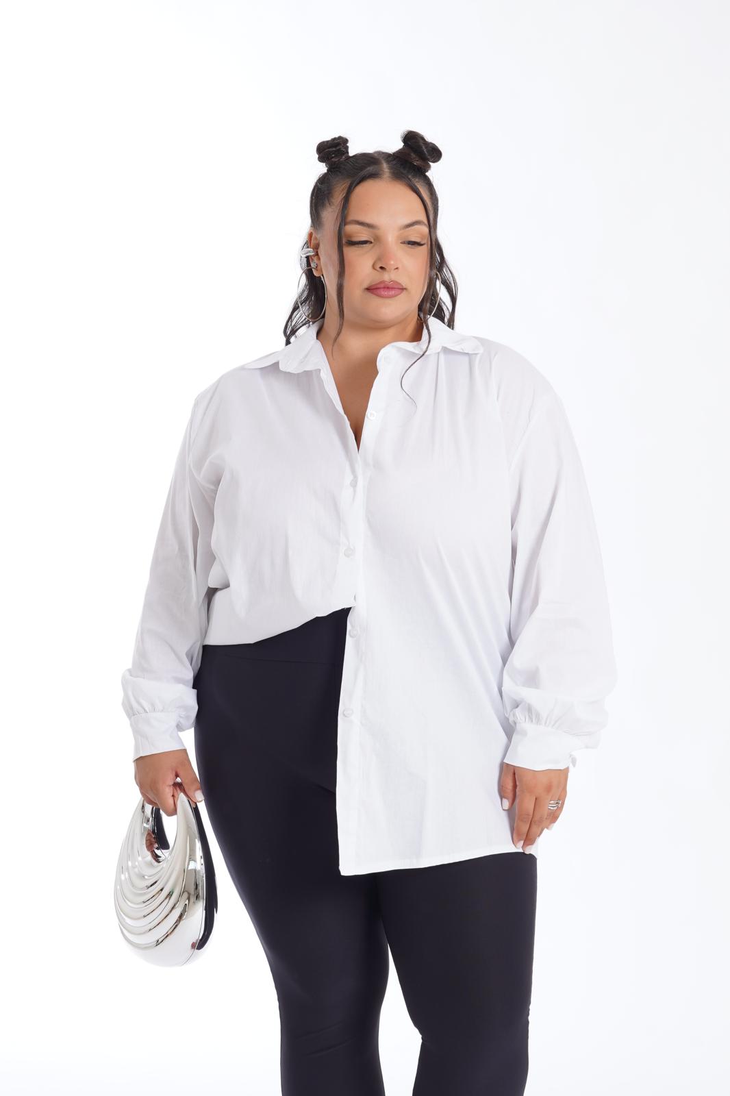Camicia Basic Oversize Bianca