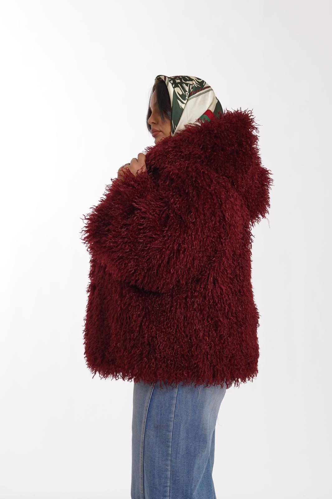 Ecofur Mongolia burgundy