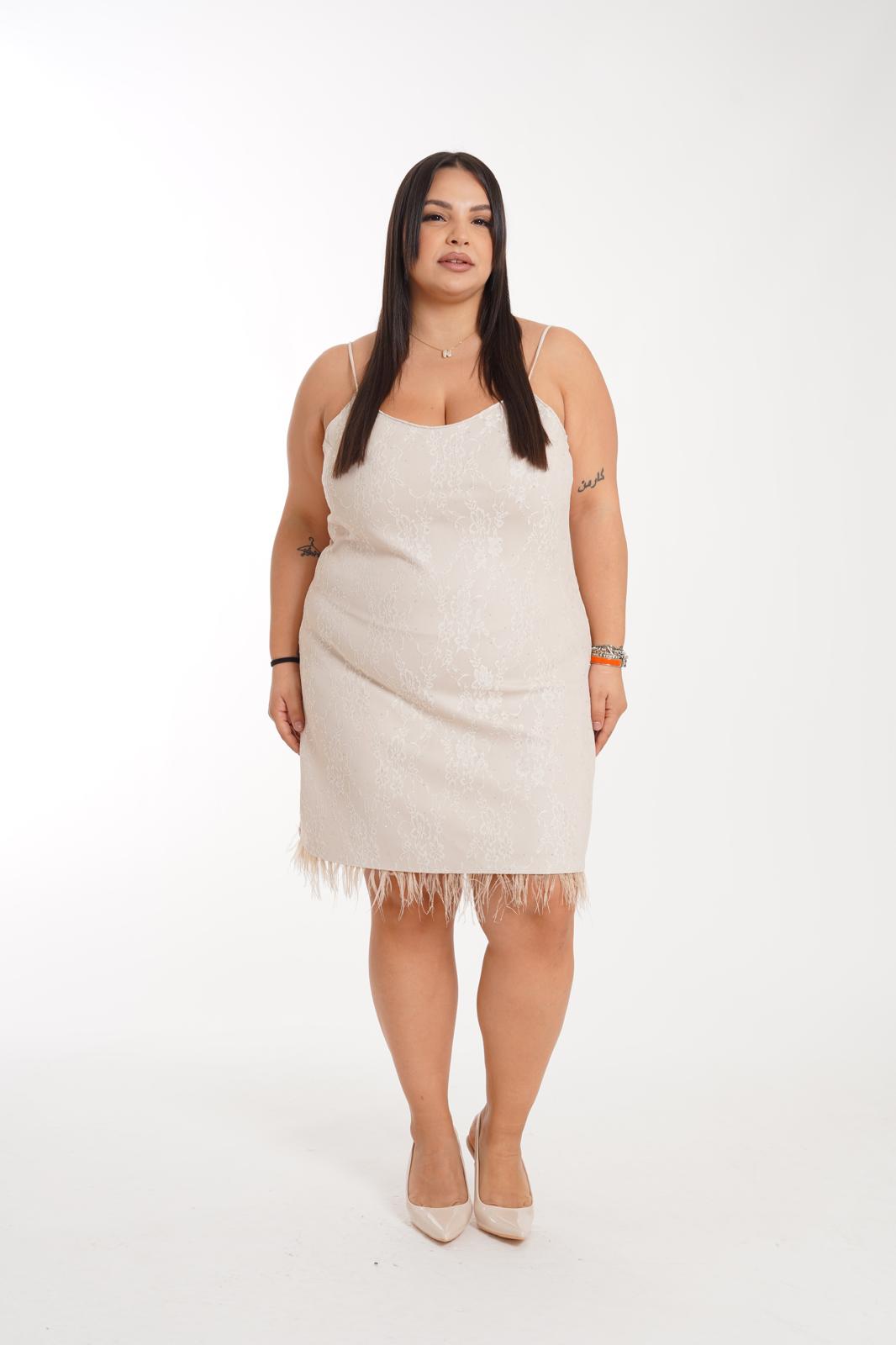 Cream Meraviglia lace dress