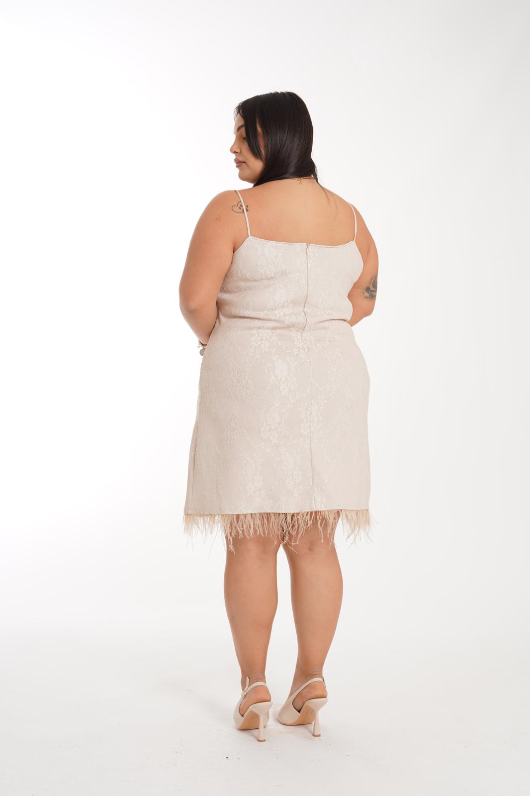 Cream Meraviglia lace dress