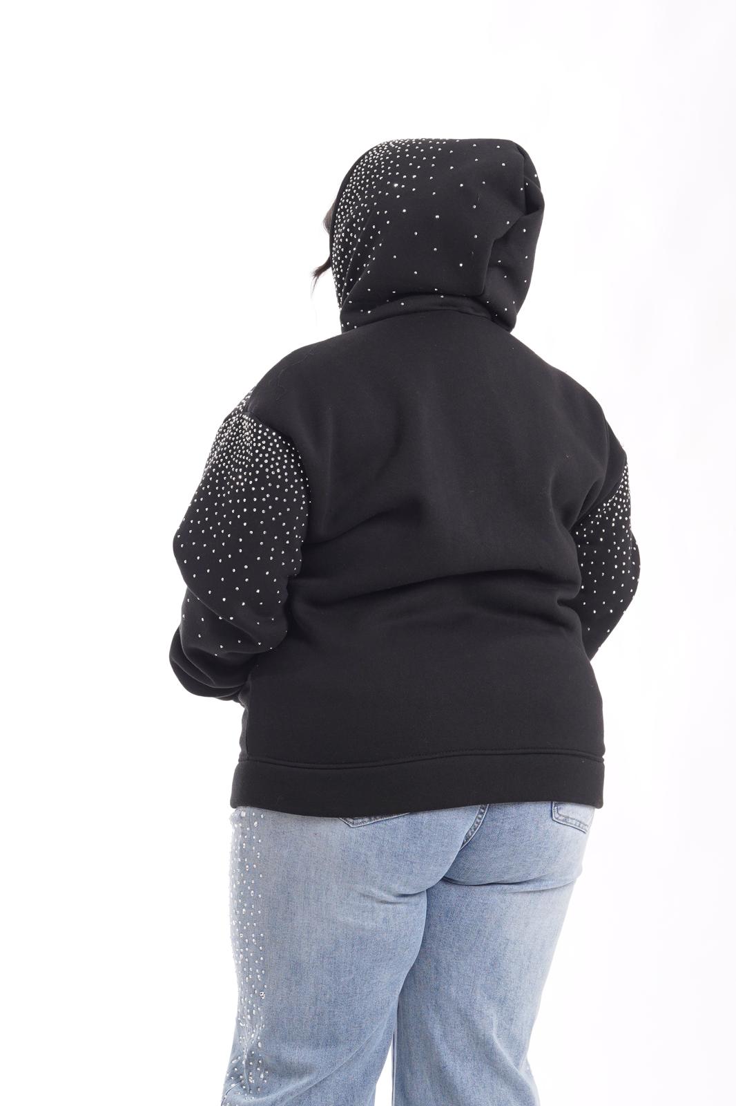 Maxi felpa Monte Carlo nera