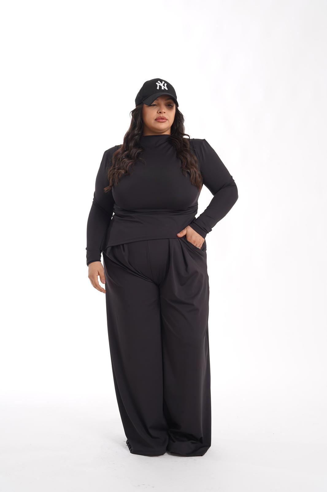 Coordinato Naomi in lycra 18 nera