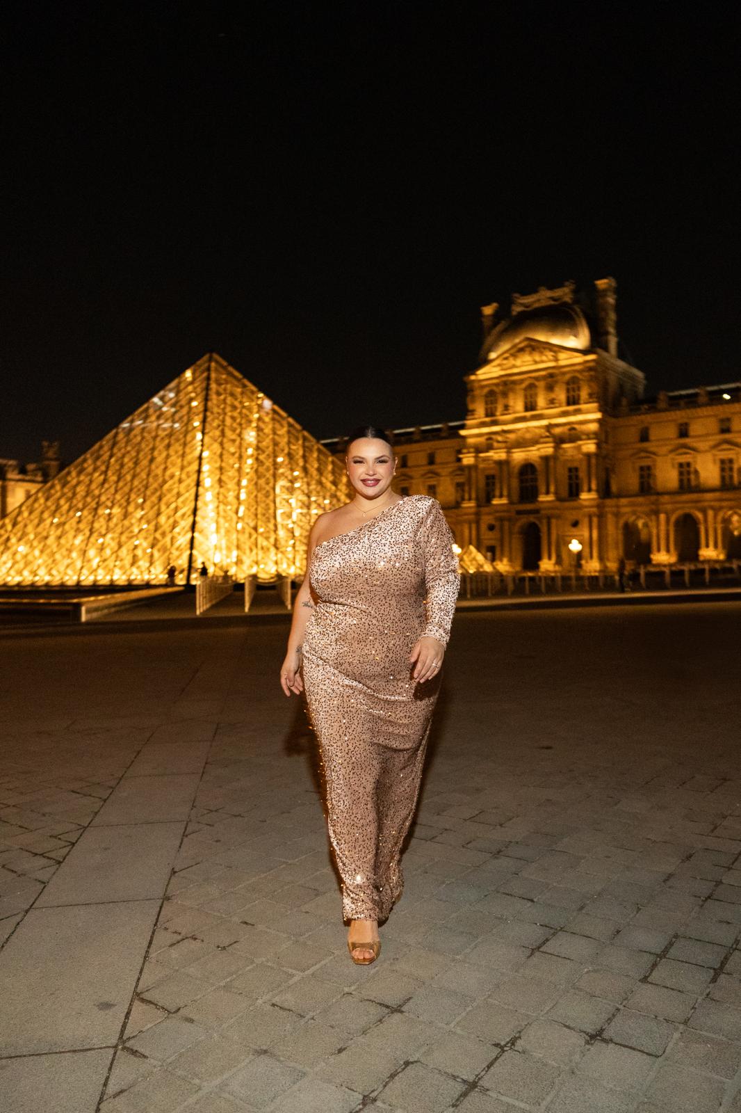 Abito Monospalla "Cour Napoleon" Champagne