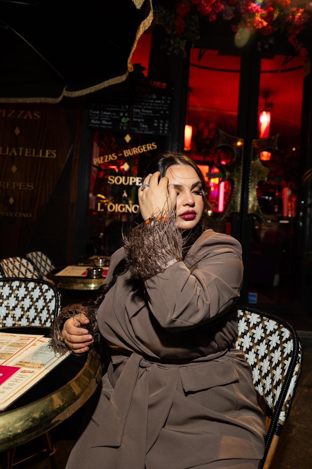 "Champs Elysees" dove gray jacket