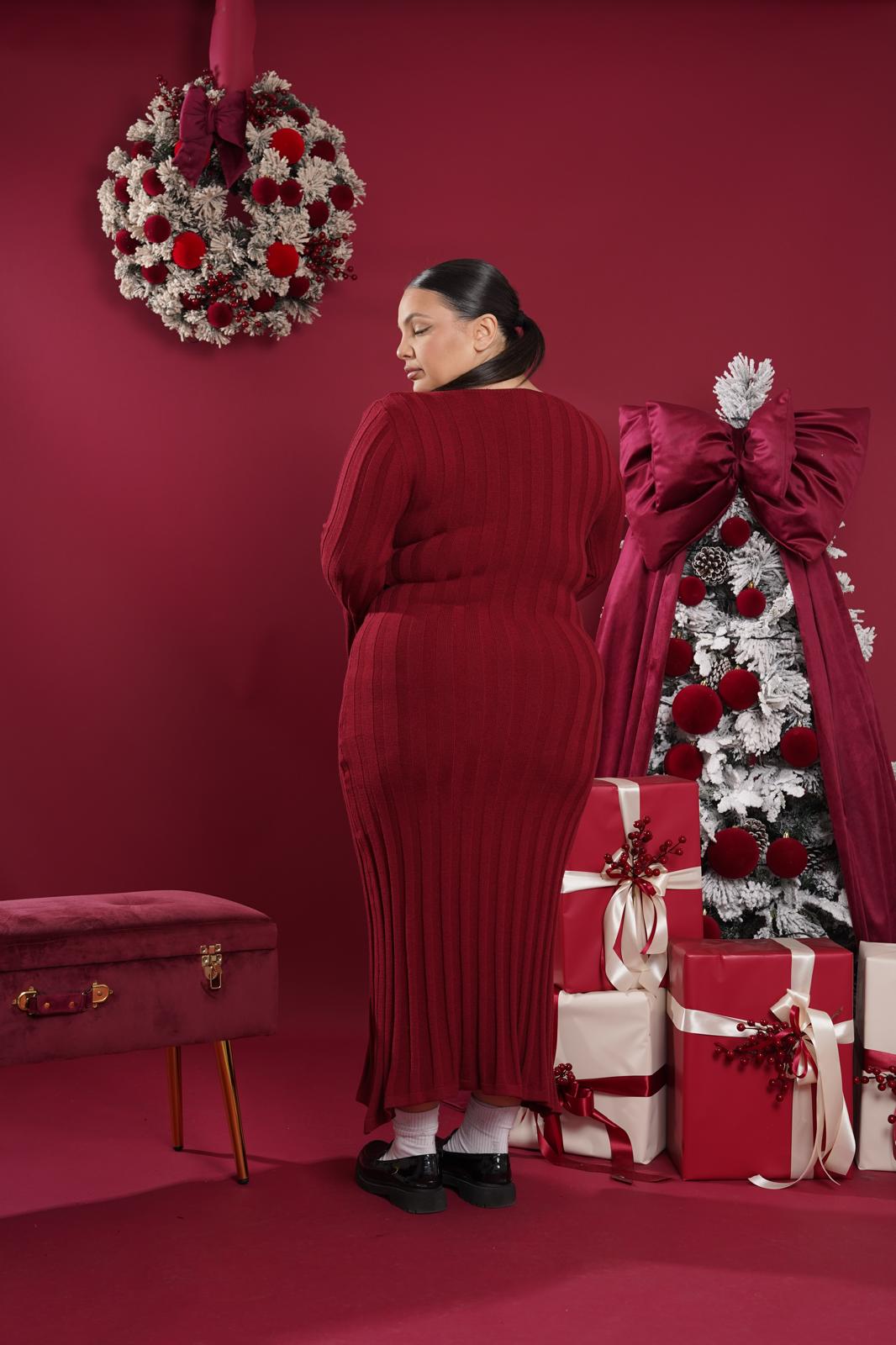 Dress Betty bordeaux