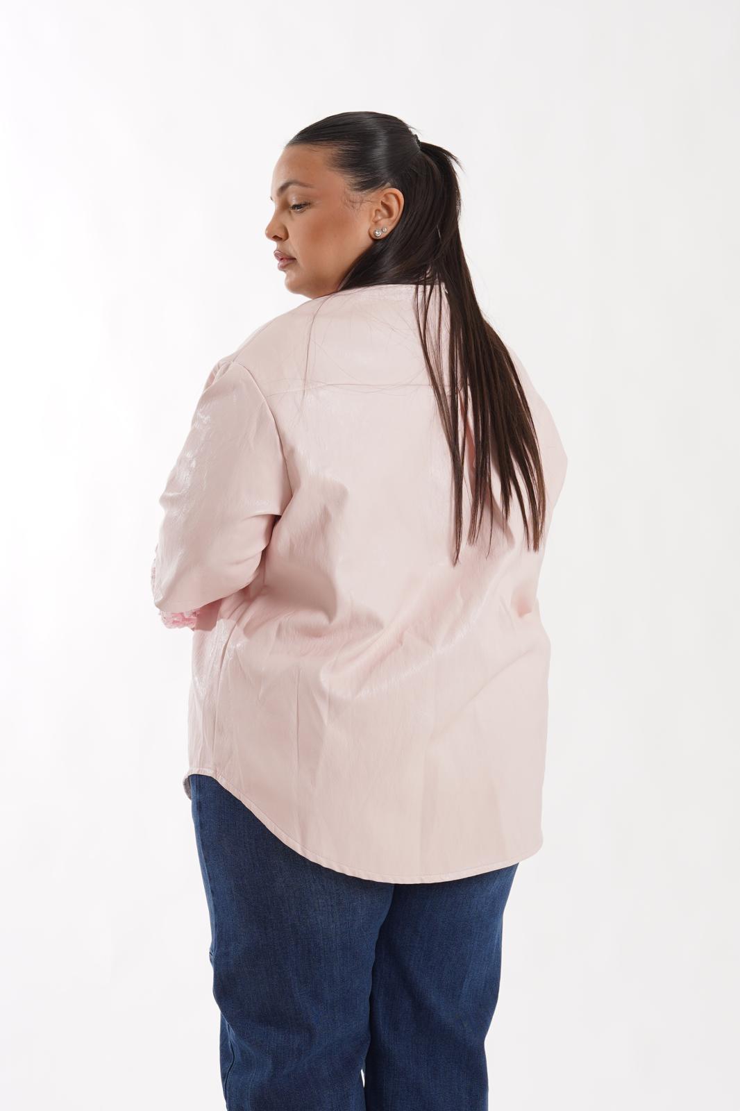 Camicia Ecopelle Chic rosa