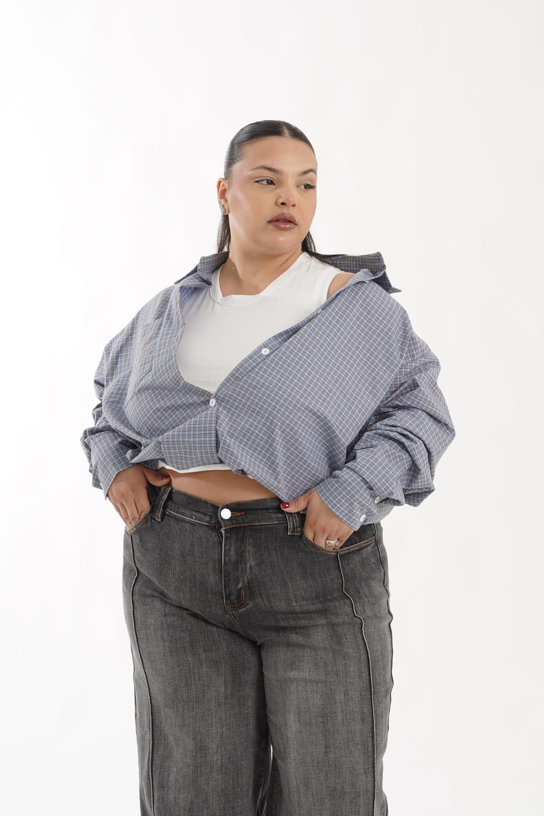 Camicia Crop Anastasia polvere