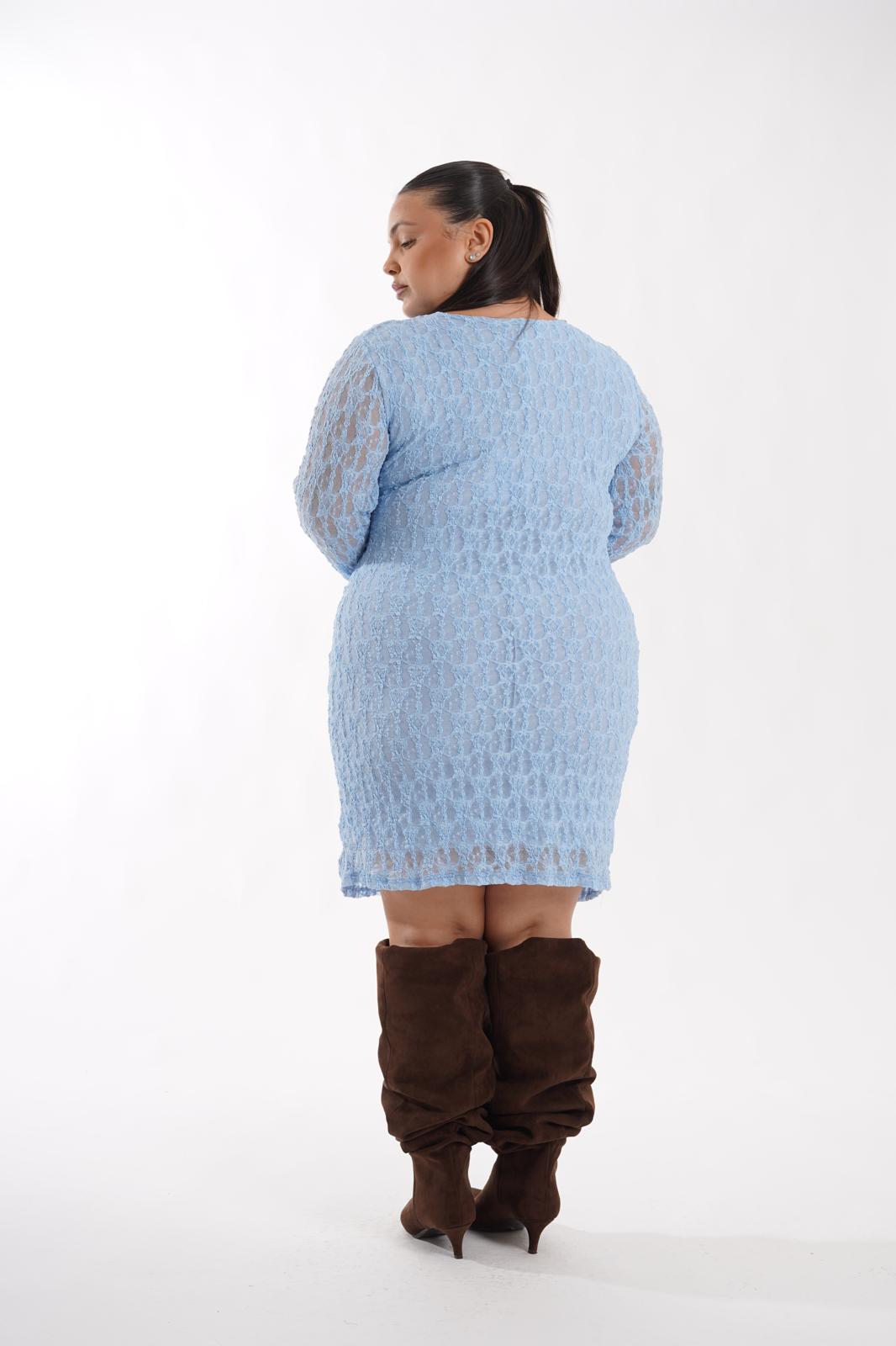 Dress in pizzo Valery polvere