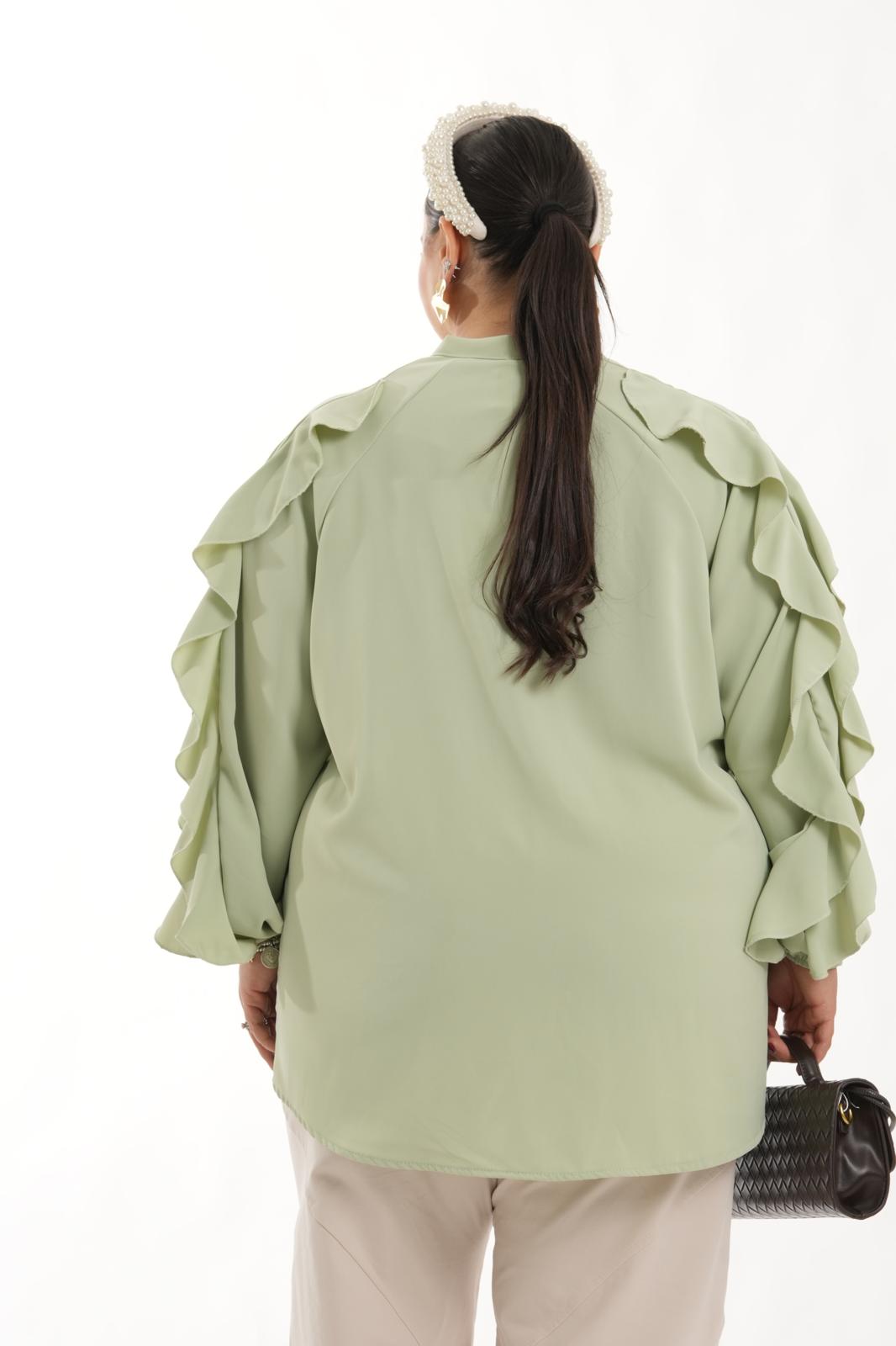 Camicia Adelaide verde menta