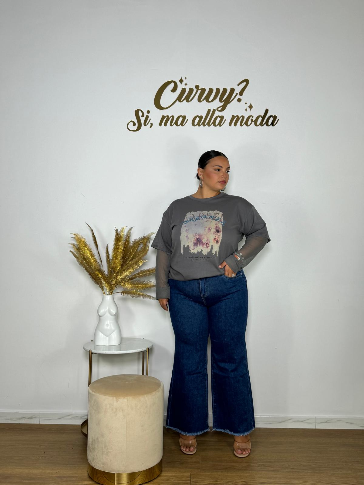 Jeans A Palazzo 1229