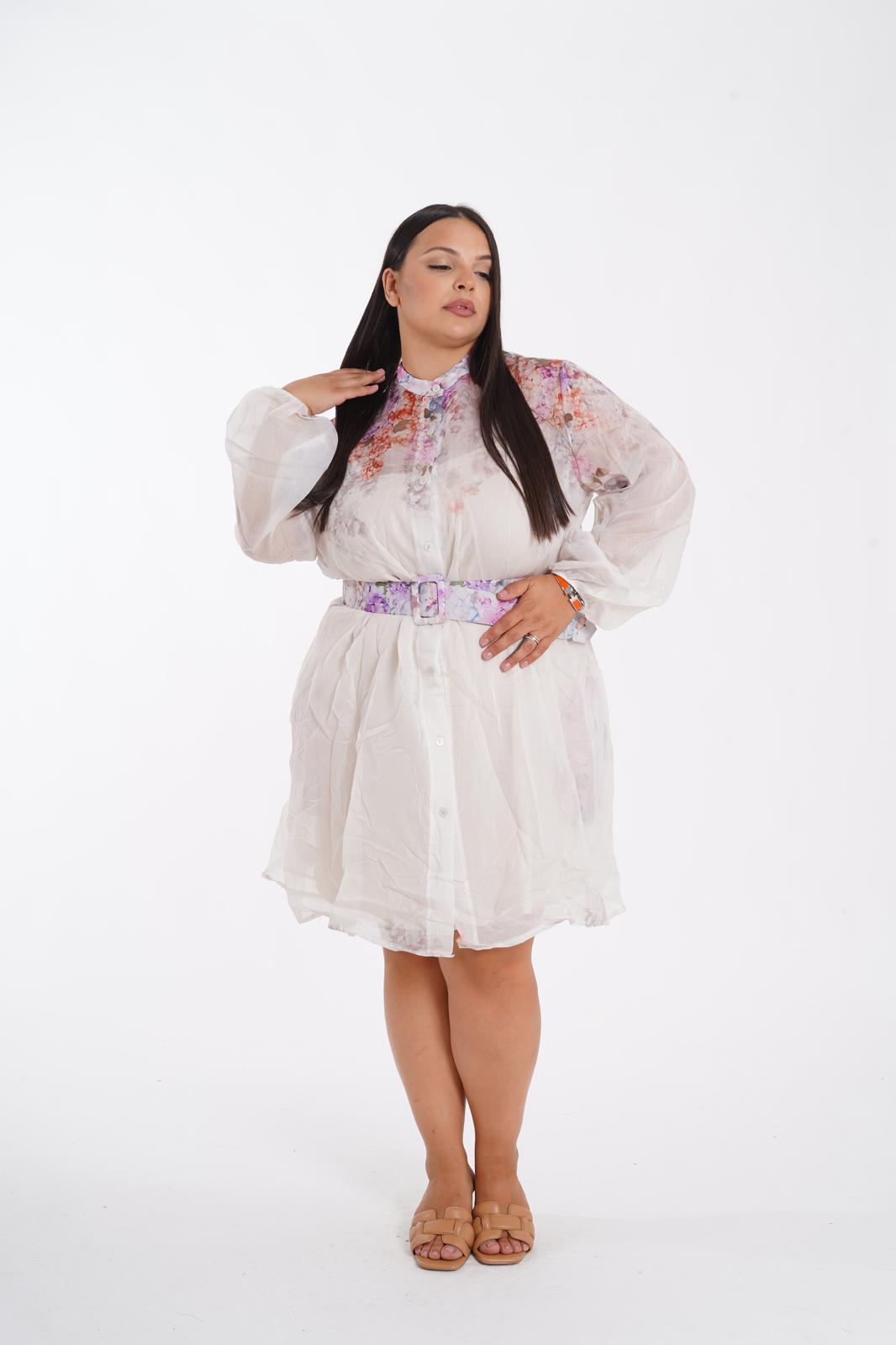 Dress Venere a fiori bianco