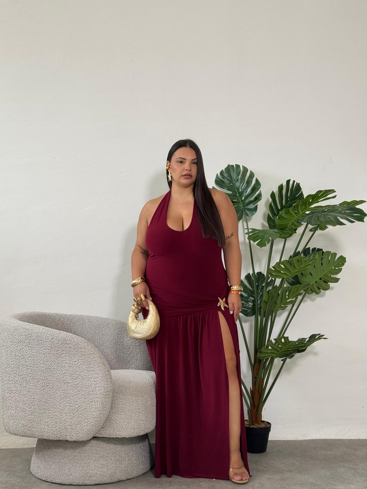 Dress Elegant Stella bordeaux