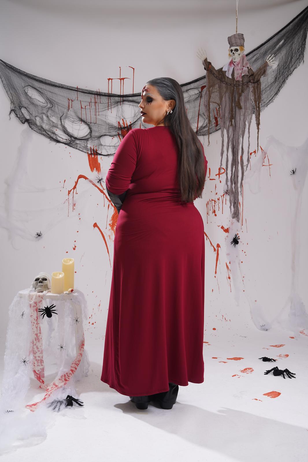 Dress Silver bordeaux