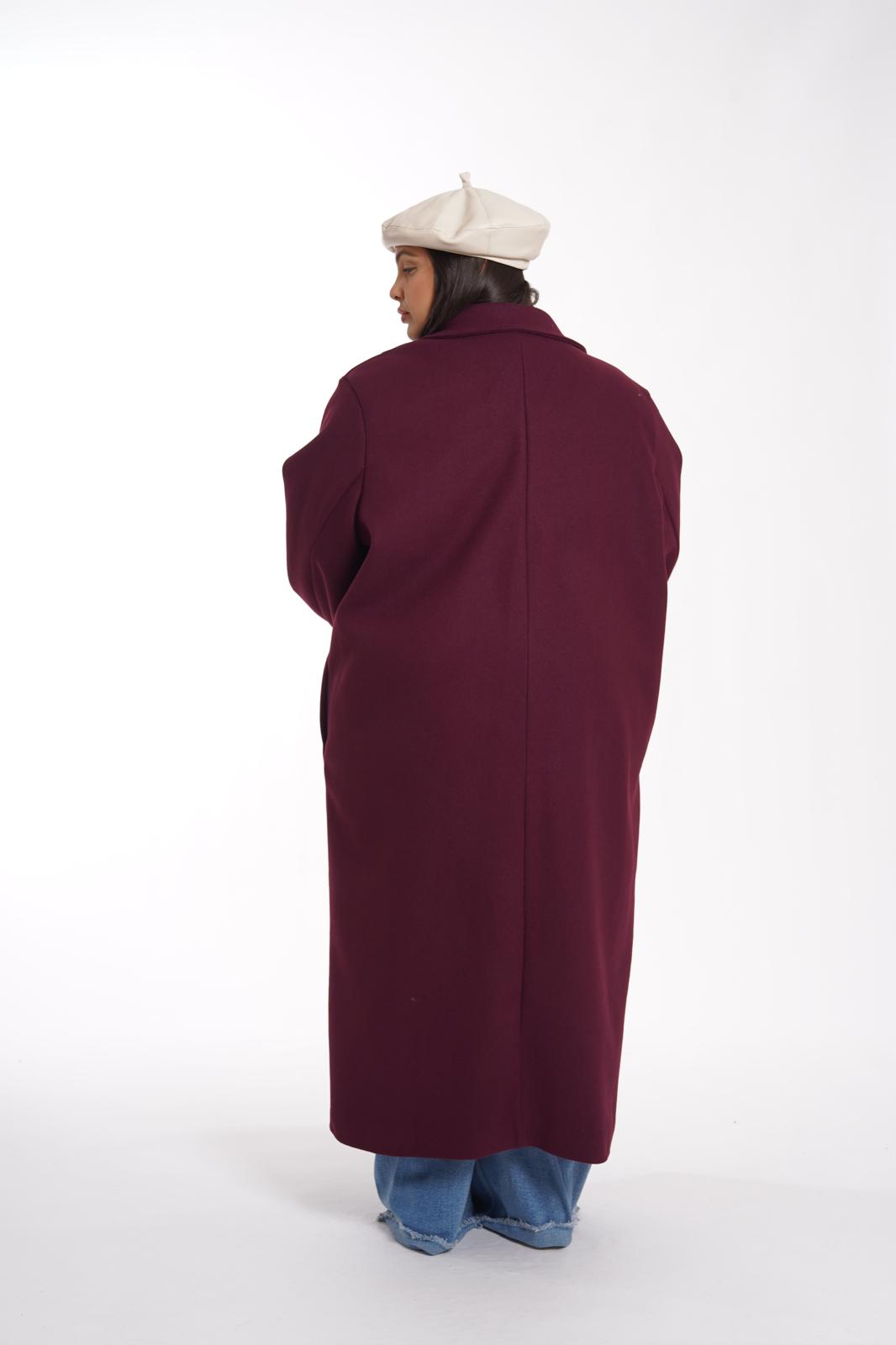 Cappotto Londra bordeaux