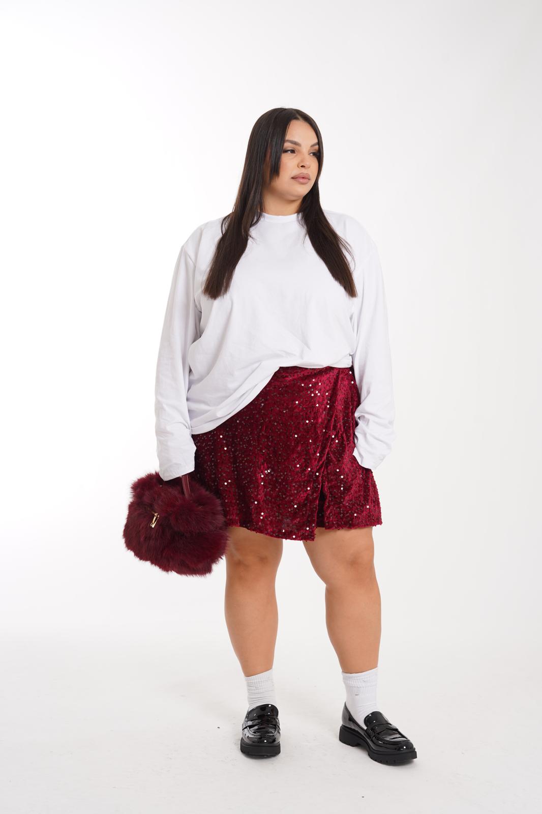 Pantagonna Paillette Amour bordeaux