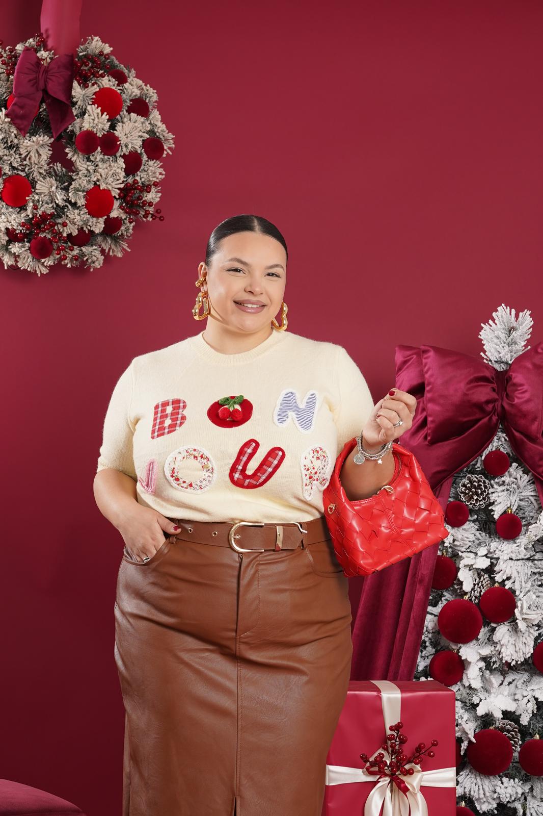 Yellow Bonjour Sweater