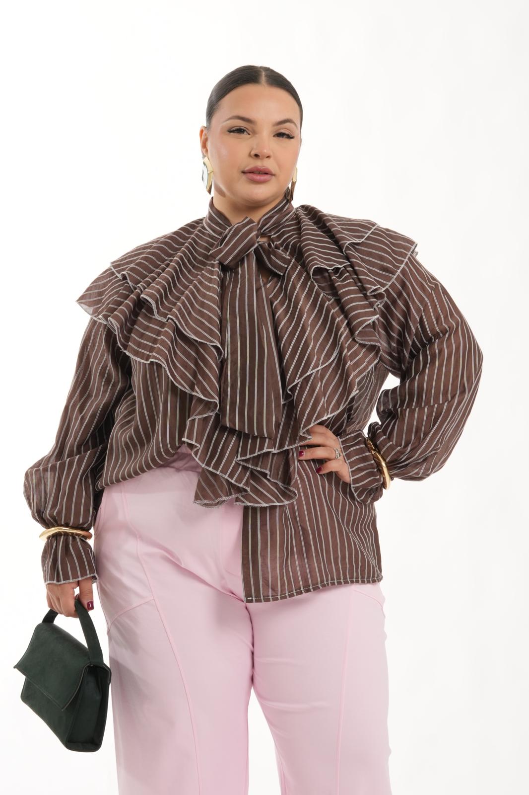 Camicia Sharon marrone