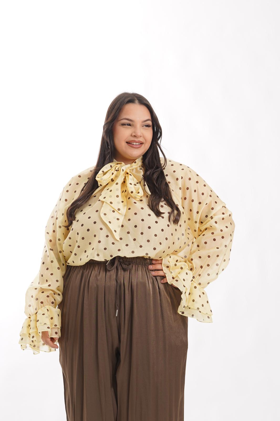 Blusa a pois Estela gialla