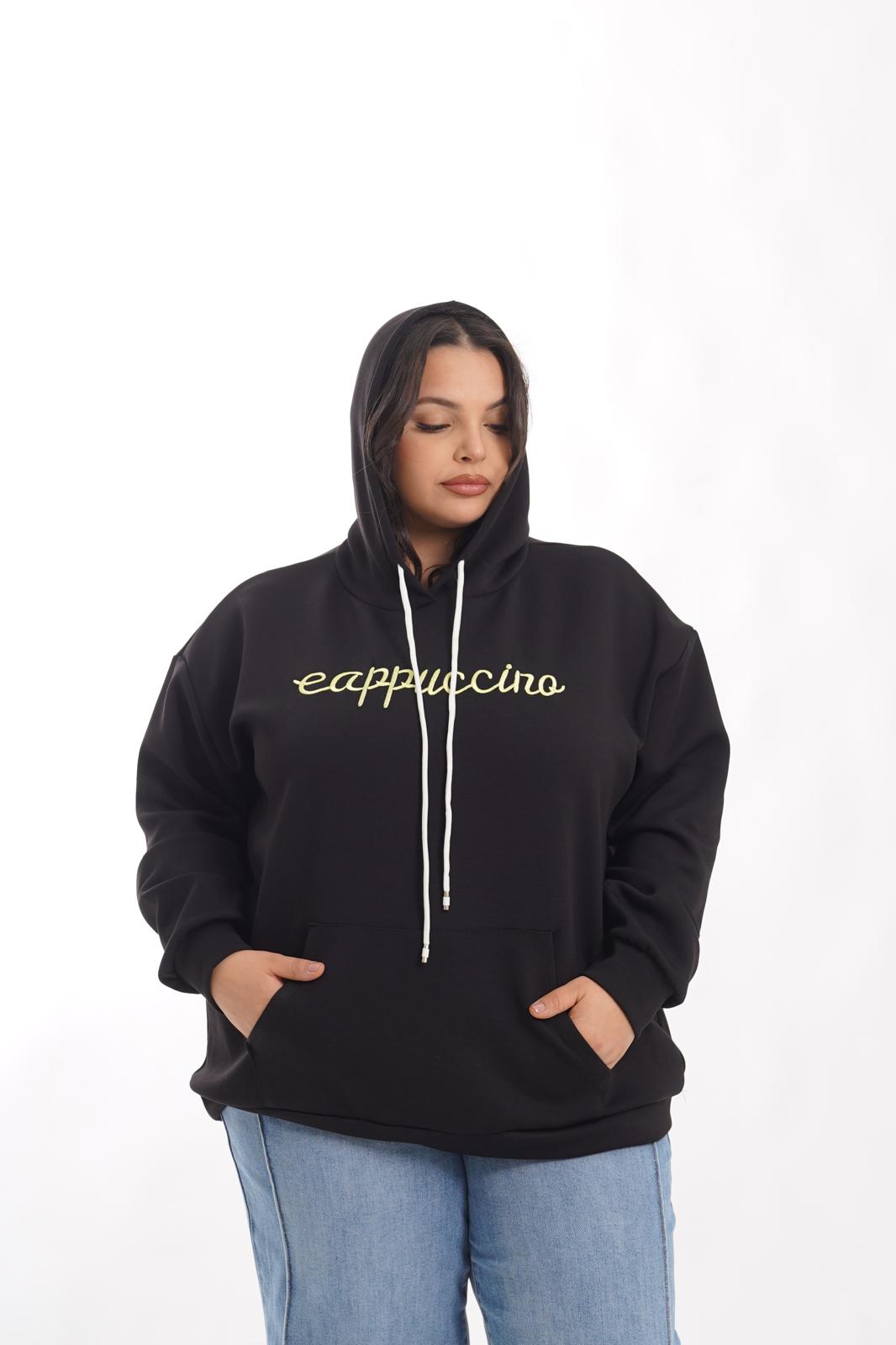 Felpa Cappuccino nero